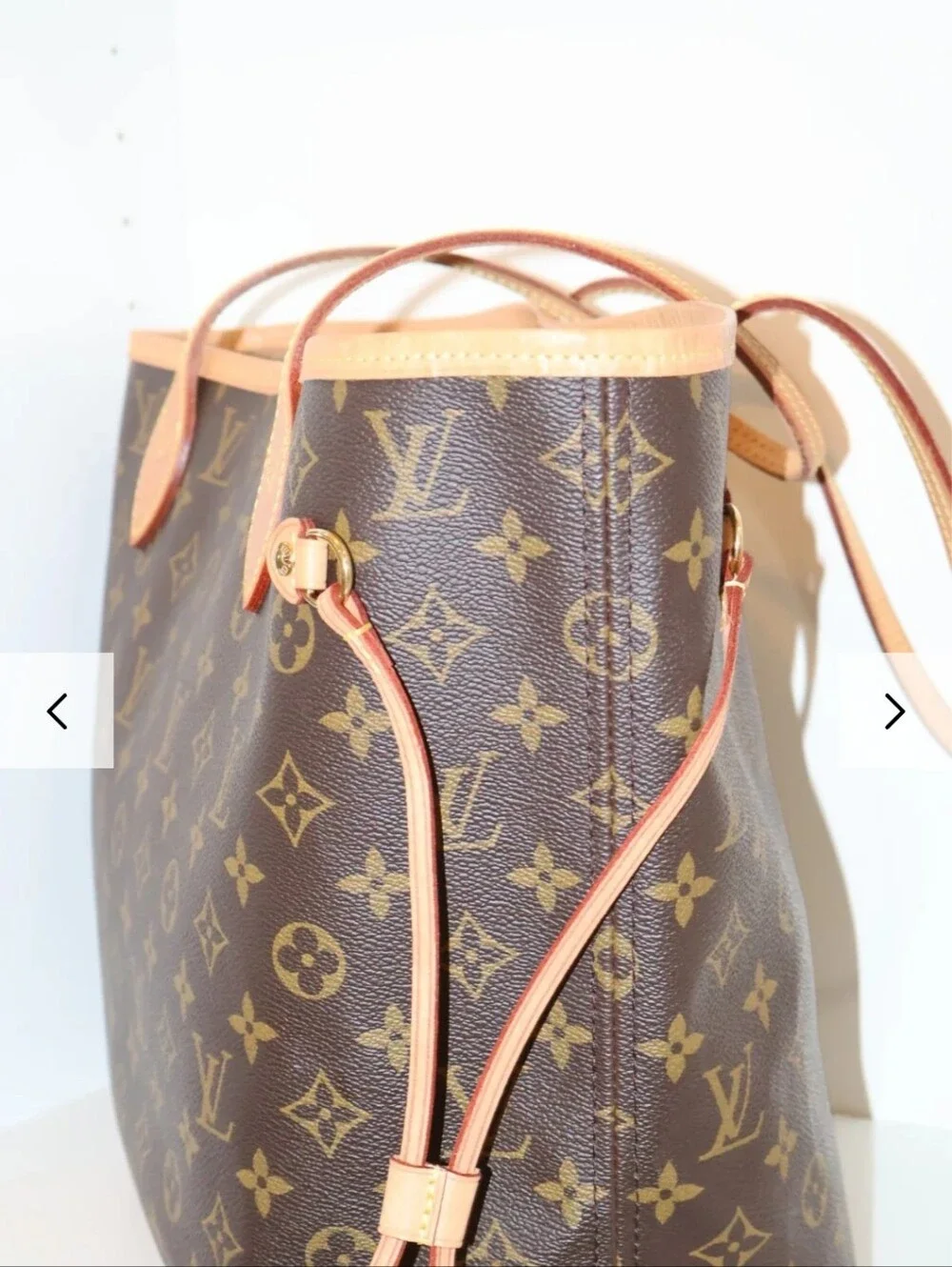 Louis Vuitton Brown Monogram Canvas Tote with Vachetta Trim